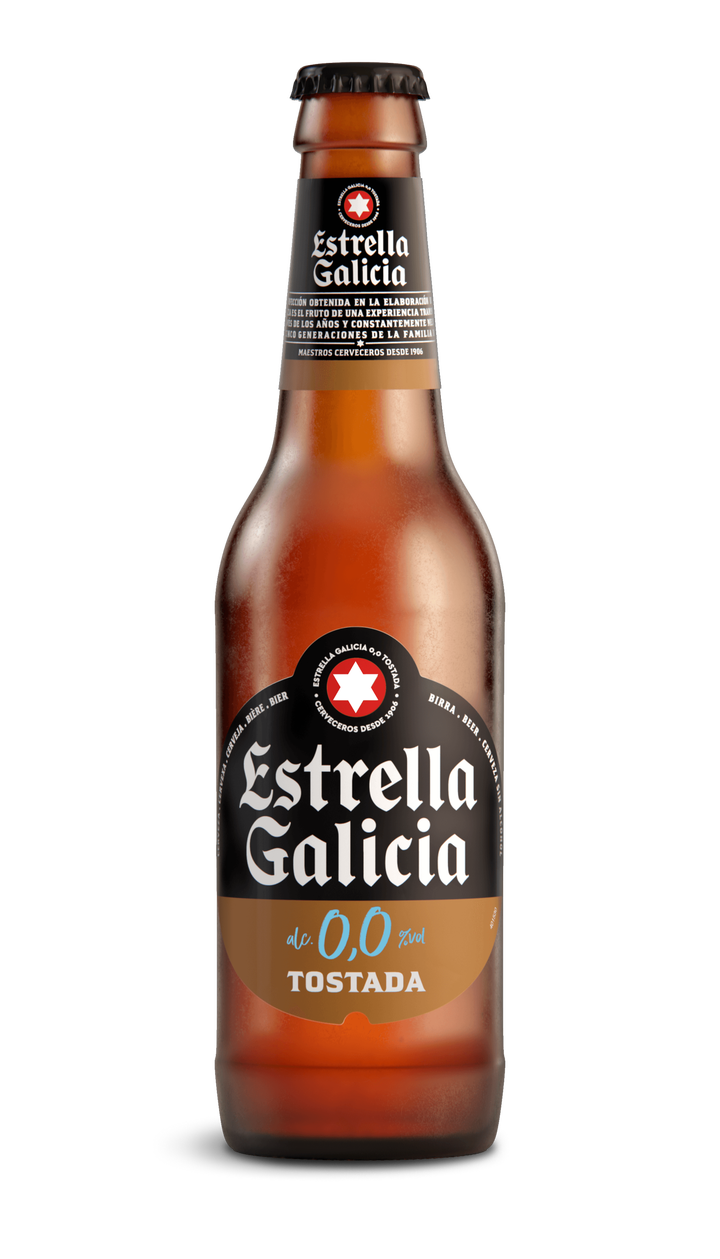 Botella Estrella Galicia 0,0 Tostada