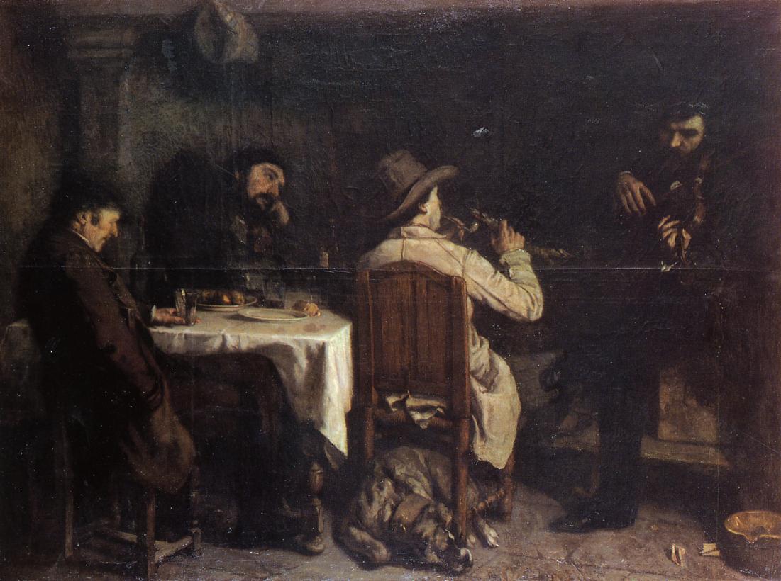 Cuadro L'Après-dînée à Ornans de Gustave Courbet