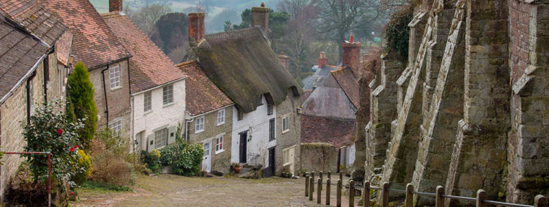 Vista de una calle de Dorset